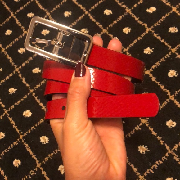 Patent red Express belt - Picture 2 of 3